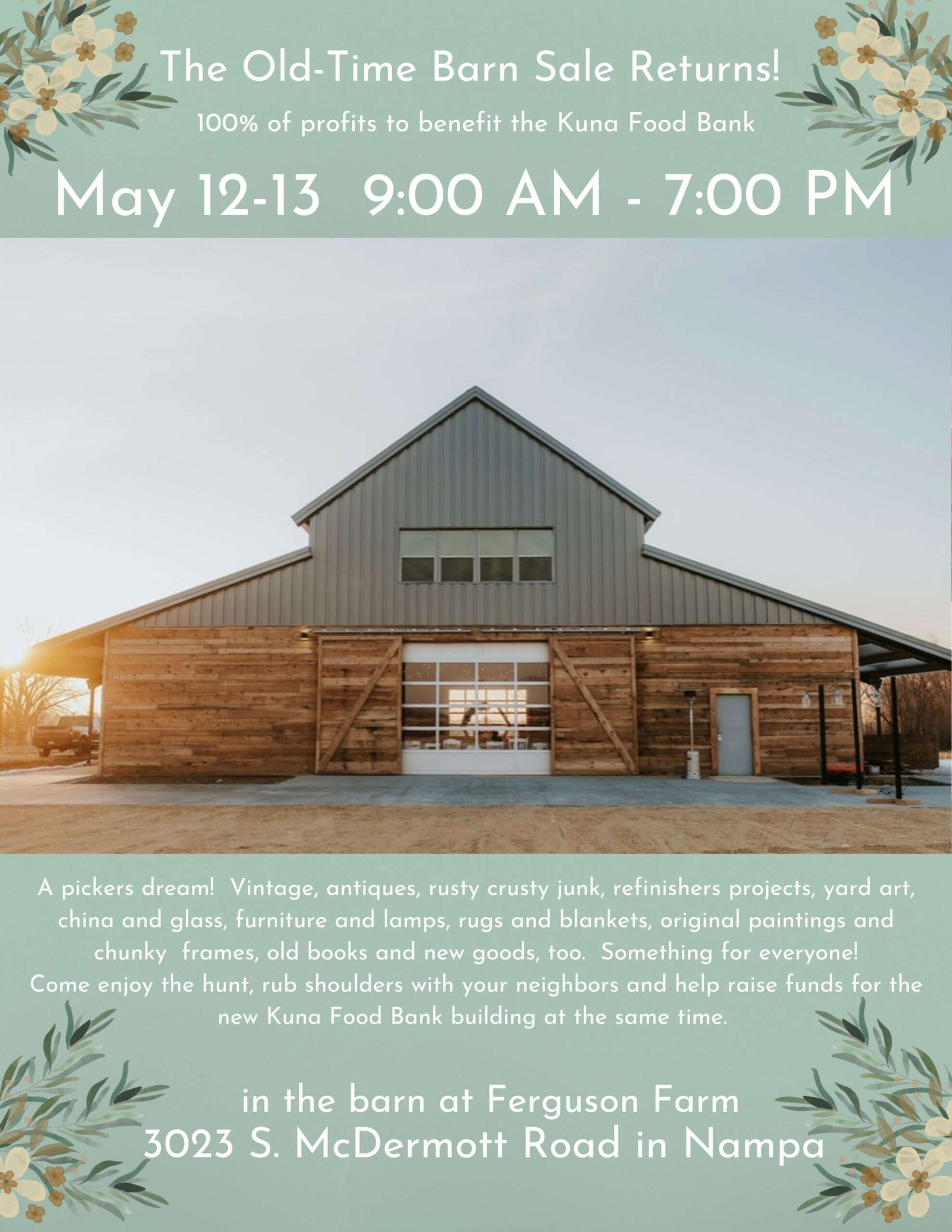 Kuna Food Bank Barn Sale